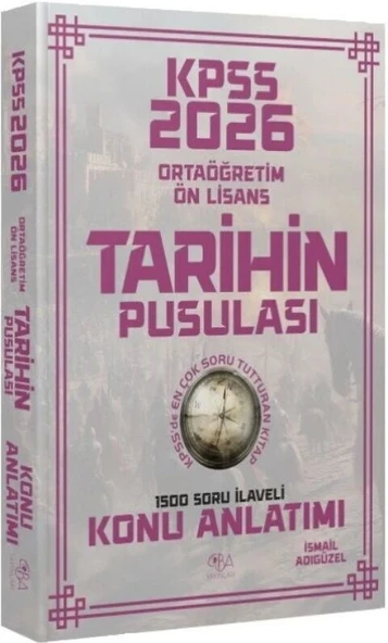2026 KPSS Lise Ortaöğretim Ön Lisans Tarihin Pusulası Konu Anlatımı CBA Yayınları ürün görseli