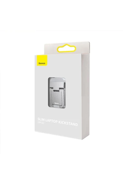Baseus Katlanabilir Portatif Macbook Dizüstü Bilgisayar Laptop Stand Ayağı Gümüş - 7
