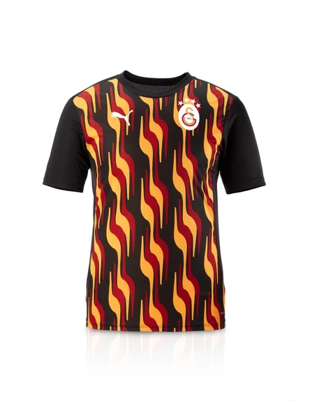 Galatasaray Orijinal Lisanslı Sıfır Yaka Siyah Antrenman T-Shirt + Şal Kaşkol Set Hediyelik Ahşap Kutulu - Resim 2