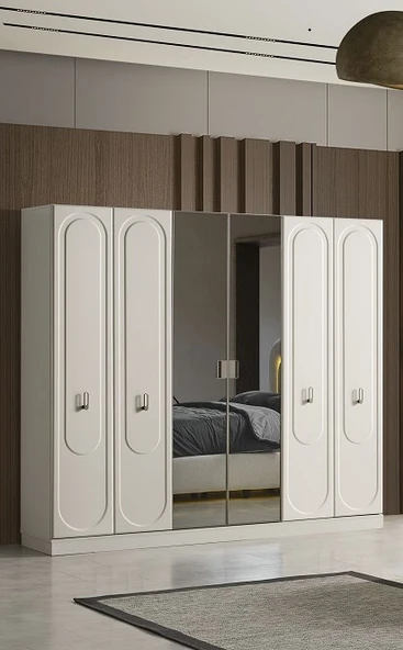 LODİ MDF 6 KAPAKLI DOLAP ürün görseli 1