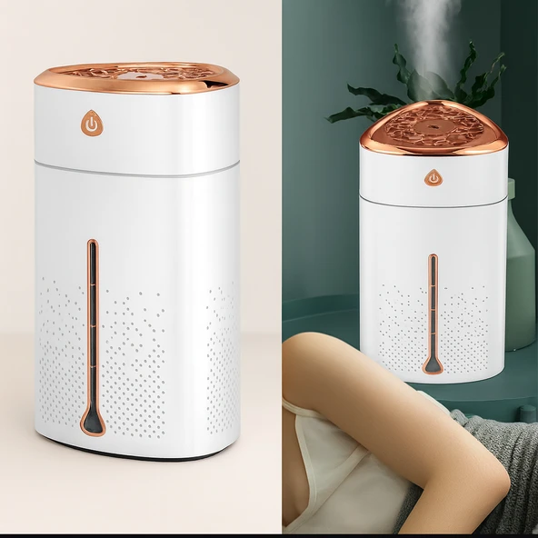 1000 ML Ultrasonik Hava Nemlendirici Işıklı Buhar Makinesi Ve Renkli Gece Lambası - 2