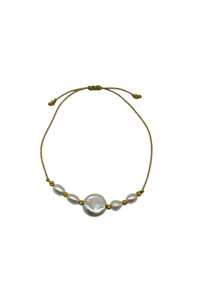 Dorikalı Doğal İncili Şans Bilekliği ürün görseli 1