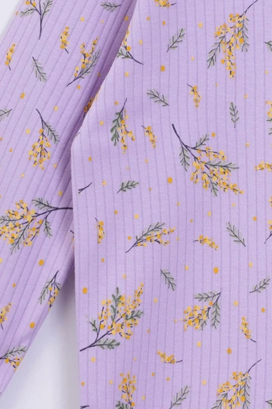 Kalp Desenli %100 Pamuk Kız Çocuk Pijama Takımı - Resim 12