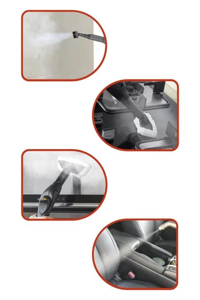 Torima TSC-01 Siyah Çok Fonksiyonlu Buharlı Temizleyici - Buharlı Temizlik Makinası - 4