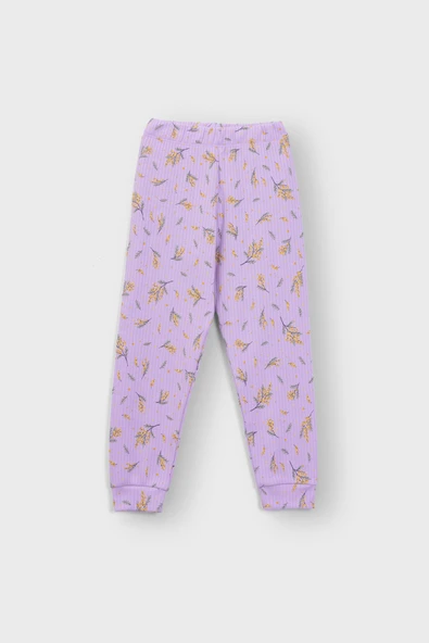 Kalp Desenli %100 Pamuk Kız Çocuk Pijama Takımı - Resim 11