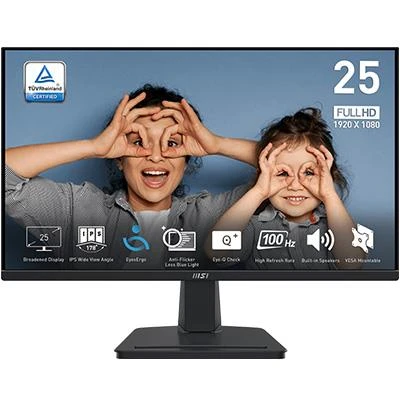 MSI 25" PRO MP251 1920x1080 (FHD) FLAT IPS 100HZ 1MS ANTI-GLARE  MONITOR ürün görseli