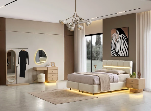 SAVANA MDF YATAK ODASI TAKIMI ürün görseli 1