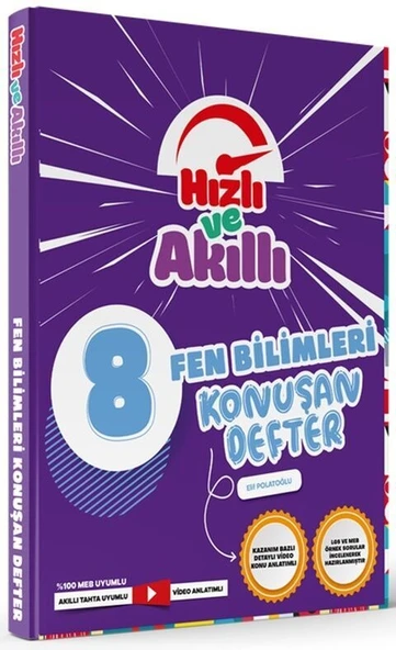 8. Sınıf LGS Fen Bilimleri Hızlı ve Akıllı Defter Konuşturan Defter Tammat Yayıncılık ürün görseli