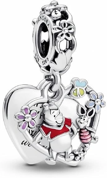 Disney Winnie the Pooh & Piglet Çift Sallantılı Charm  792214C01 ürün görseli