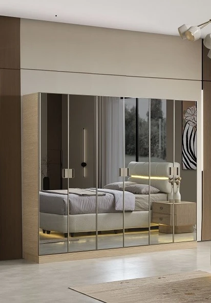 SAVANA MDF 6 KAPAKLI DOLAP ürün görseli 1