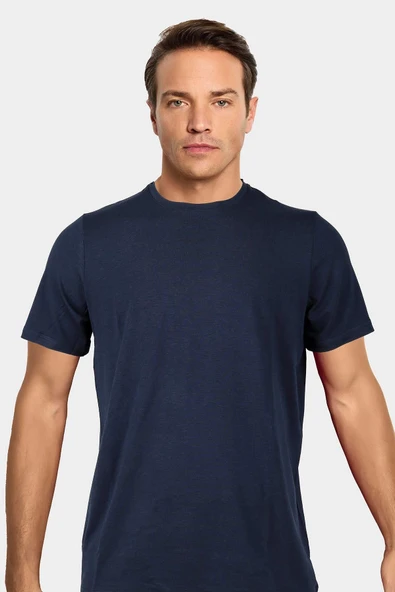 Jiber Erkek Bambu Terletmeyen Hafif Kumaş T-Shirt - 9