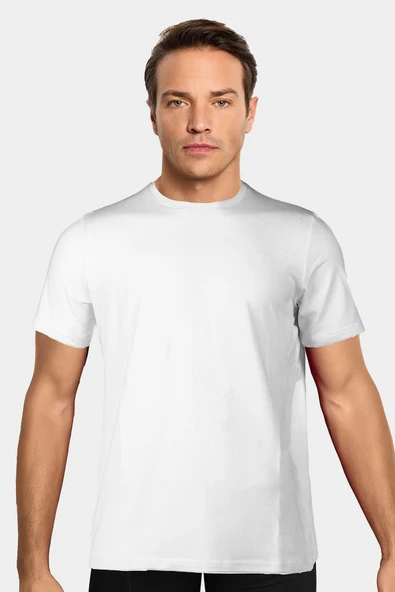 Jiber Erkek Bambu Terletmeyen Hafif Kumaş T-Shirt - 5