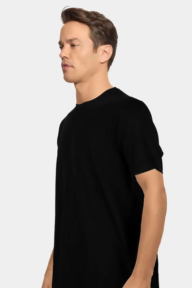 Jiber Erkek Bambu Terletmeyen Hafif Kumaş T-Shirt - 2