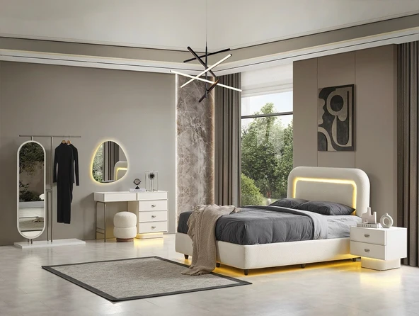 PERLA MDF YATAK ODASI TAKIMI - Resim 3