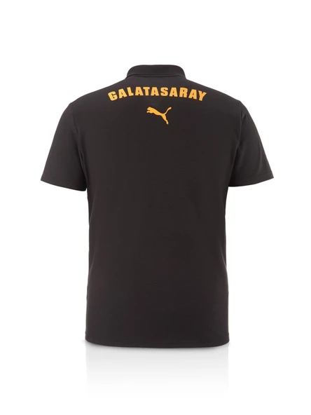 Galatasaray Orijinal Lisanslı Polo Yaka Siyah Antrenman T-Shirt Gs Aslan Baskılı Hediyelik Ahşap Kutulu - 4