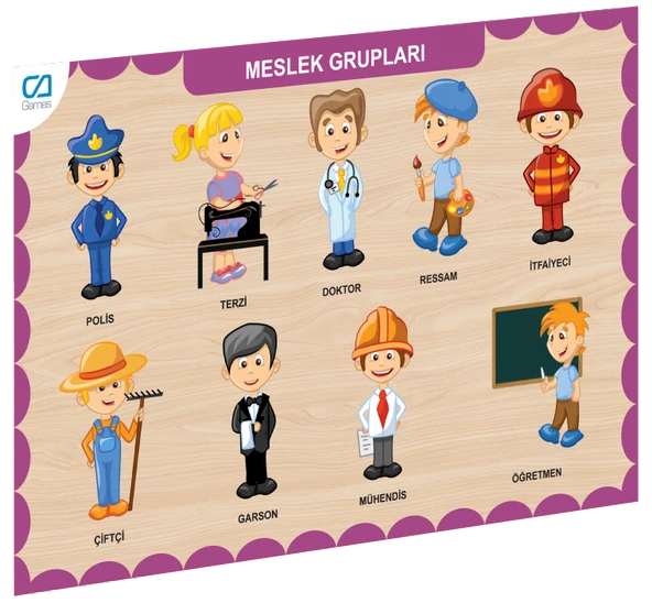 CAAHS-3203 CA GAMES AHŞAP MESLEK GRUPLARI BUL-TAK ürün görseli