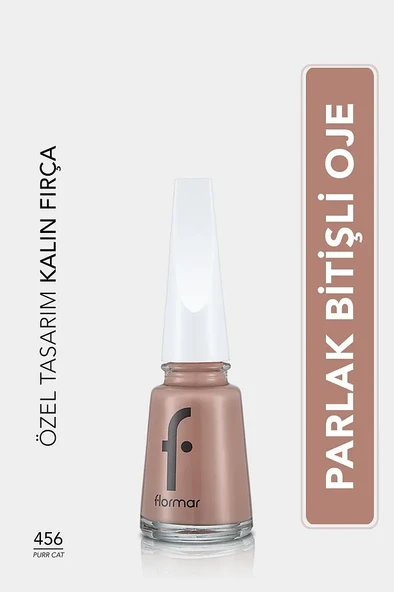 Flormar Klasik Parlak Bitişli Yüksek Pigmentli Oje -nail Enamel- 456 Purr Cat New- ürün görseli