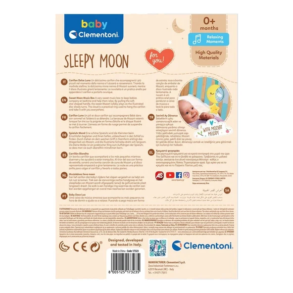 17796 Baby Clementoni - Melodili Ay Müzik Kutusu - Resim 3