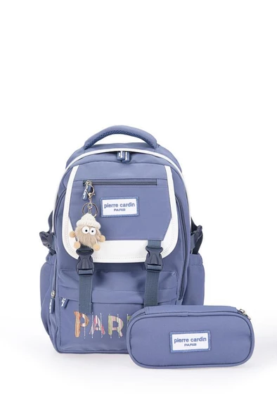 Pierre Cardin Okul Sırt Çantası Mavi PC.07PC11118.MV - Resim 8