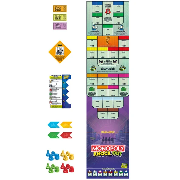 F8995 Monopoly Knockout - Resim 4