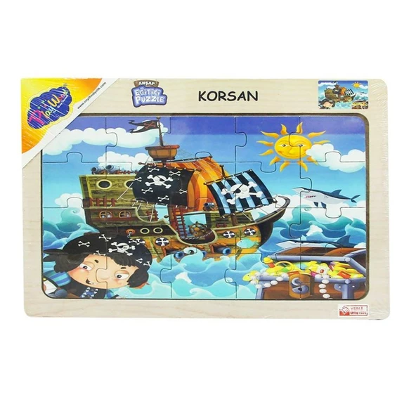 53/54/55/56 AHŞAP EĞİT.PUZZLE KORSAN ürün görseli