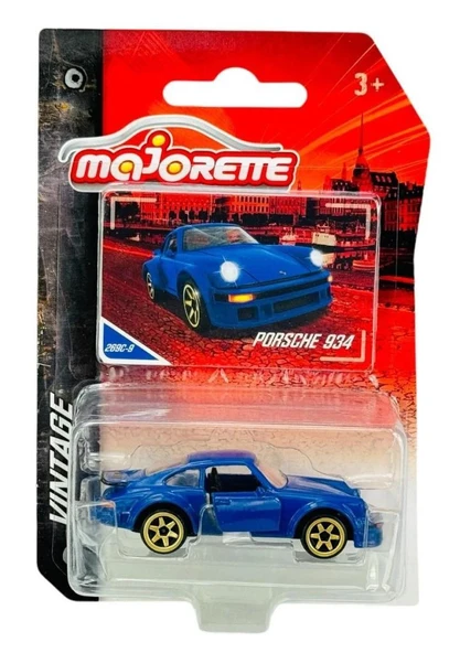 Majorette Vintage Metal Diecast Mavi Porsche 934 - 4