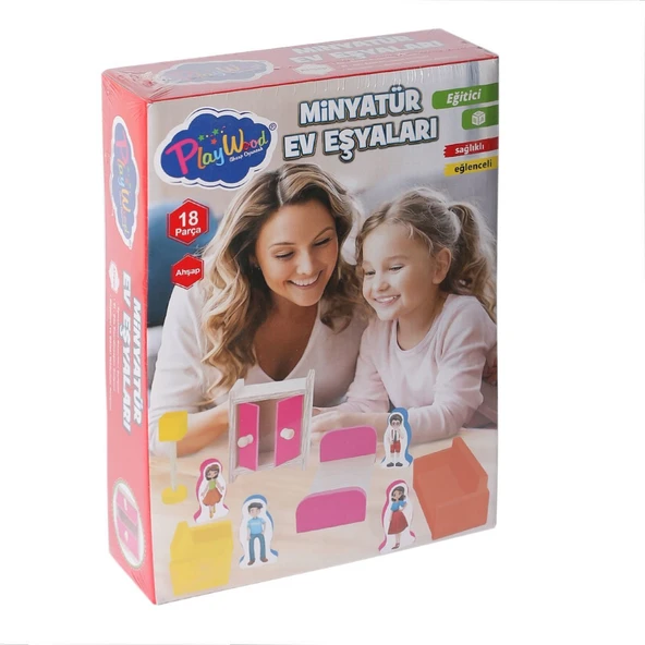 ONY-407 Ahşap Minyatür Ev Eşyaları -Onyıl Oyuncak ürün görseli
