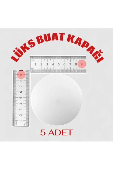 Yuvarlak Elektrik Buat Kapağı 90 mm – Boyanabilir Duvar Tipi (Üreticiden Direkt) 5 ADET - 1