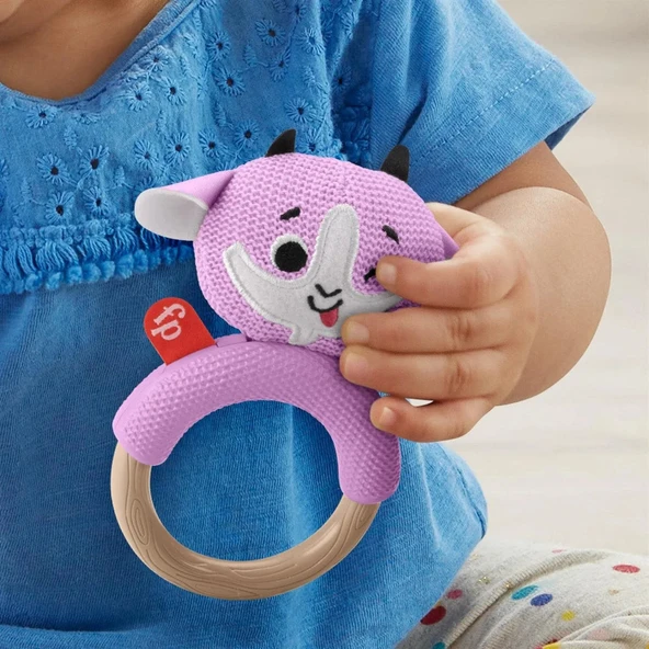 Fisher Price Bebek Örgü Dişlik Seti Keçi GRR04 - Mor RENK - 1