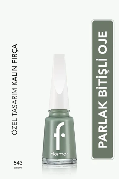 Flormar Klasik Parlak Bitişli Yüksek Pigmentli Oje - Nail Enamel -543 Spa Day - 1
