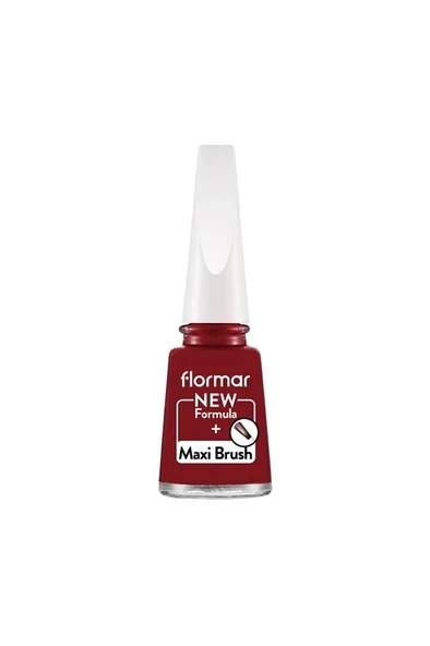 Flormar Nail Enamel Yüksek Pigmentli & Parlak Bitişli Oje Fne-228 Bordeaux Red - 1