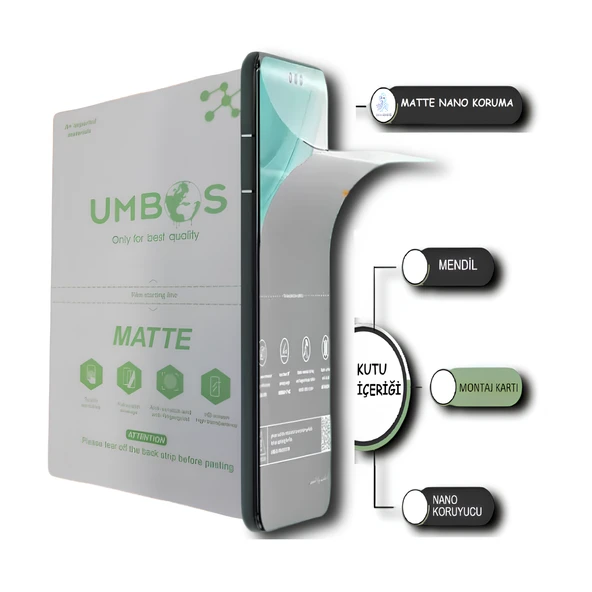 İnfinix HOT 50İ NANO Ekran Koruyucu MAT NANO ULTRA İnce Esnek - Umbos ürün görseli 1