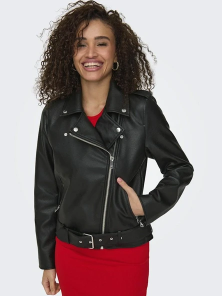 Only Mılle Faux Suni Deri Kadın Ceket 15357332 - 4