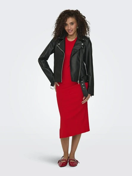 Only Mılle Faux Suni Deri Kadın Ceket 15357332 - 5