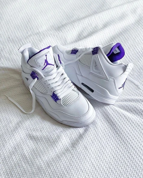 Jordan Air Jordan 4 Retro Metallic Pack - Purple - Resim 2
