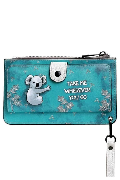 Kadın Yeşil Cüzdan - Koala Hug Tasarım