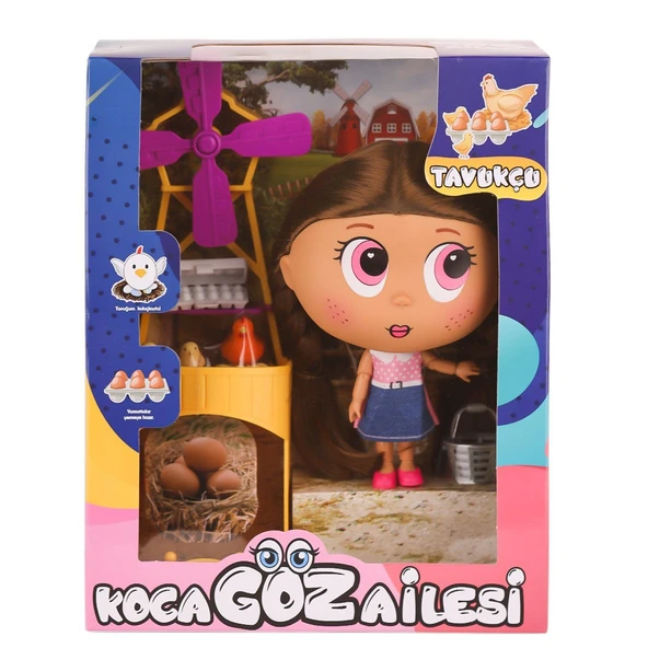 BLD295 Koca Göz Ailesi Tavukçu -Birliktoys ürün görseli