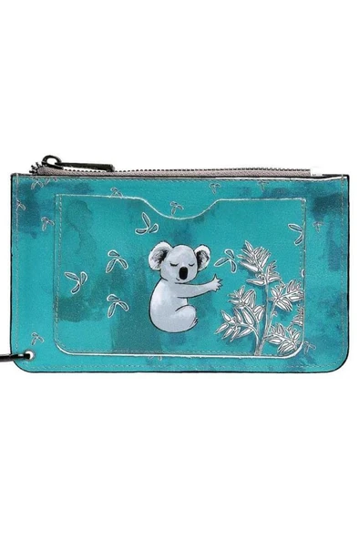 Kadın Yeşil Cüzdan - Koala Hug Tasarım - 3