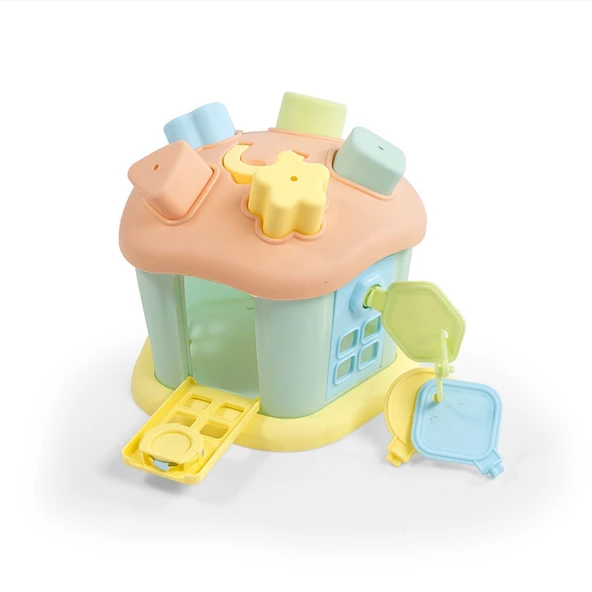 5196 Sevimli Bultak Ev Kilitli Kapı -Dolu Oyuncak - Resim 3