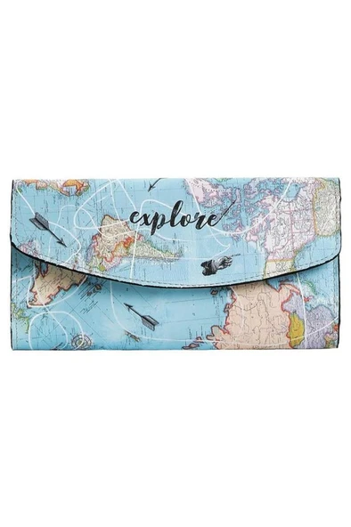 Kadın Turkuaz Cüzdan - Explore Tasarım