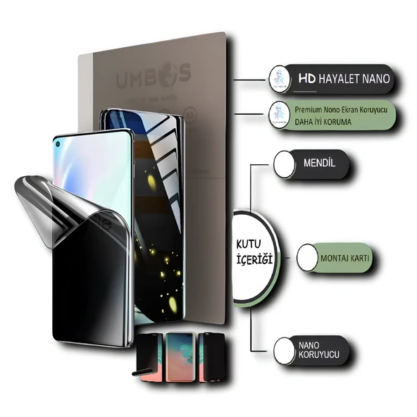 TCL 305İ NANO Ekran Koruyucu ULTRA İnce Esnek - Hd Şeffaf Hayalet - Umbos ürün görseli 1