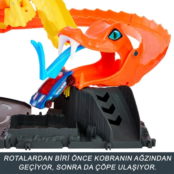 HTN81 Hot Wheels Pizza Dükkanında Kobra Macerası Oyun Seti - Resim 4