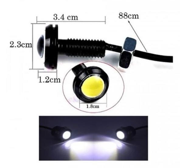 AYNA ALTI LED 2Lİ BEYAZ - Resim 6
