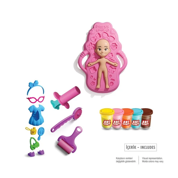 03943 Bebek Giydirme Hamur Seti 280 gr -Dede - Resim 2