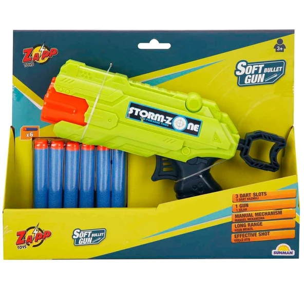 2712 Zapp 6 Mermili Sünger Dart Atan Silah -Sunman ürün görseli