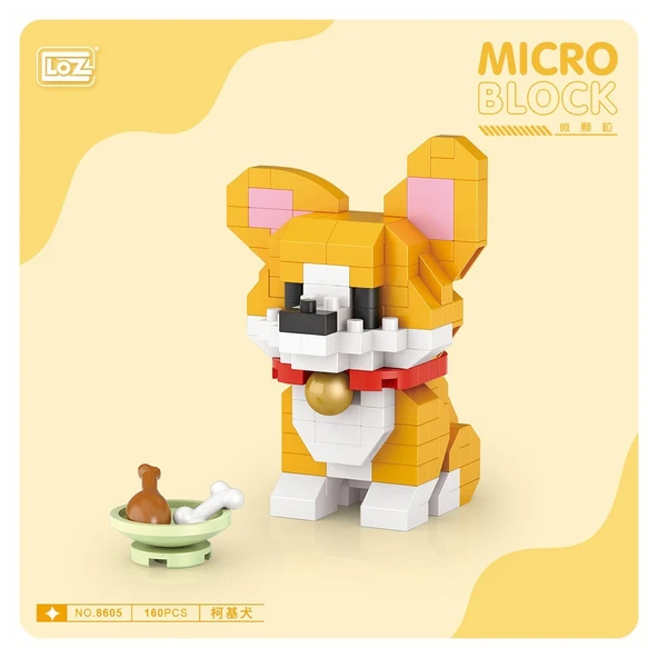 LZ8605 LOZ Köpek Blok Seti Mini Poşet -Vagon life - Resim 3