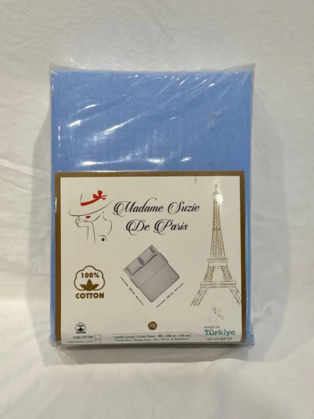 Madame Suzie Çift Kişilik Poplin Çarşaf Seti - 3