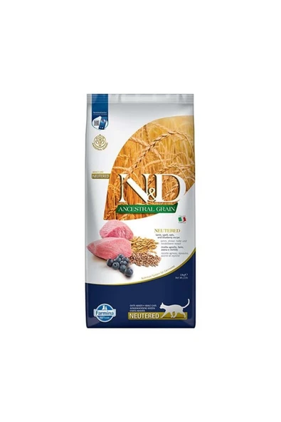 N&D Düşük Tahıllı Kuzu Etli Kısırlaştırılmış Kedi Maması 10 Kg - 4