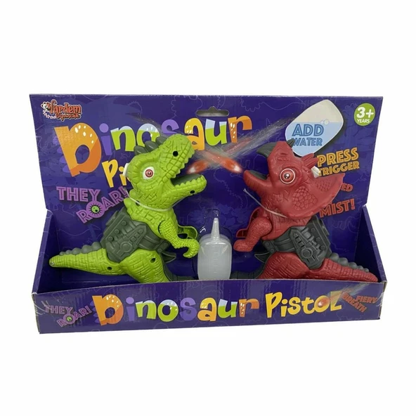 CTF-135-2 Asortili Kartela Sesli Işık Buhar Çıkartan 2'li Dinazor - Vardem Oyuncak ürün görseli