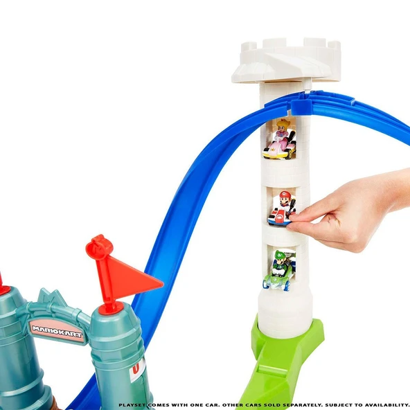 HGK59 HW Mario Kart Keskin Dönüşler Pist Seti /Hot Wheels - Resim 3